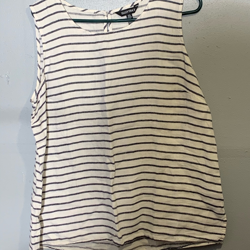 Sleeveless striped top